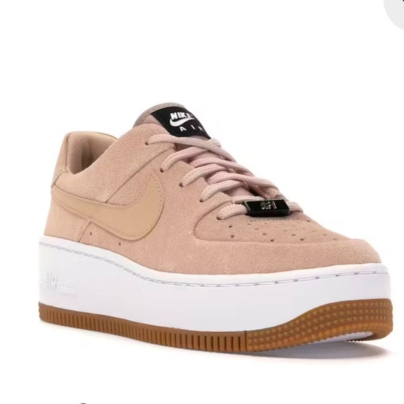 Nike Pink Air Force 1 Sneakers Classic Design - Picture 2 of 8